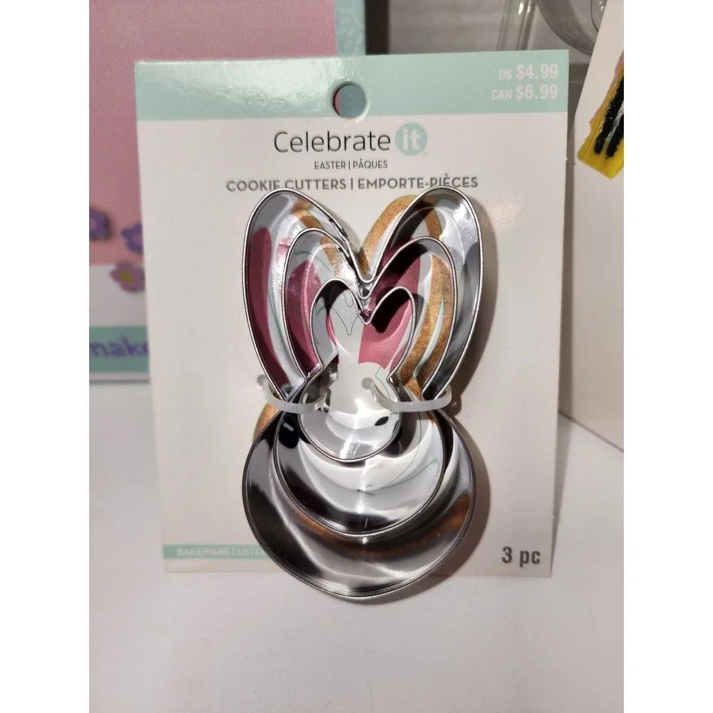14 pcs Easter Lot‎ #5 Crafts Cookie Cutter candy mold decorative eggs egg dye
